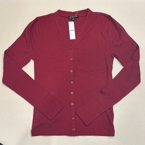 J Crew Lightweight rib V Neck Cardigan Top